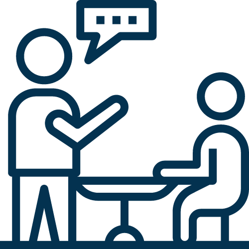 Business advisory service icon